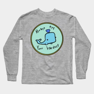 Inspirational Whale Long Sleeve T-Shirt